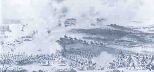 Кавалергарды в бою у Семеновского во время Бородинского сражения