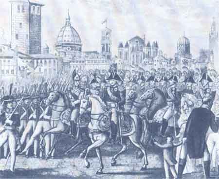 Победное вступление императора Александра I в Париж