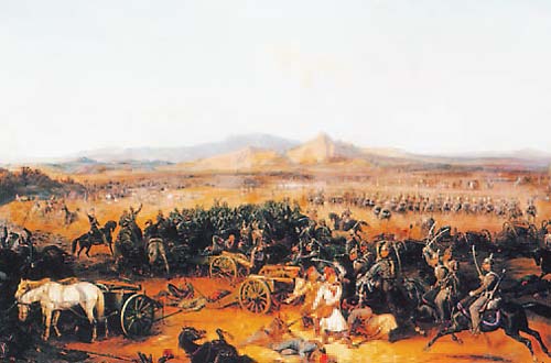 Сражение у Башкадыклара 19 ноября 1853 г. Худ. Б.П. Виллевальде, 1855 г.