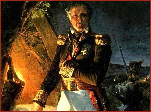 Маркиз Лоран Гувьон-Сен-Сир на бивуаке в сражении под Полоцком 18 августа 1812 года. Национальный Музей в Версале