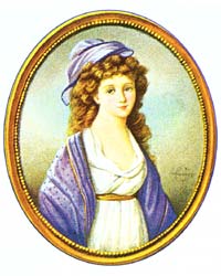 Луиза, королева Пруссии в 1776-1810 (с миниатюры Шевалье де Шатебурга)