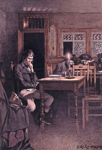 Наполеон в парижском ресторане. 1792 г.
