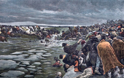 Переправа французских войск через реку Березину