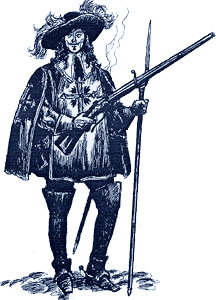 Королевский мушкетер рот "Мэзон дю Руа" ( около 1660 года)