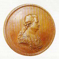Памятная медаль в честь присоединения Крыма к России с изображением Г.А. Потемкина-Таврического, 1783г.