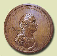 Памятная медаль в честь побед Суворова. Художник К. Леберехт. 1791 г.